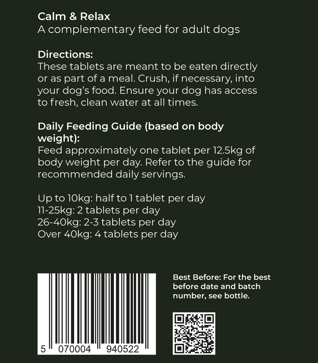 Calm & Relax – Calming Support for Dogs